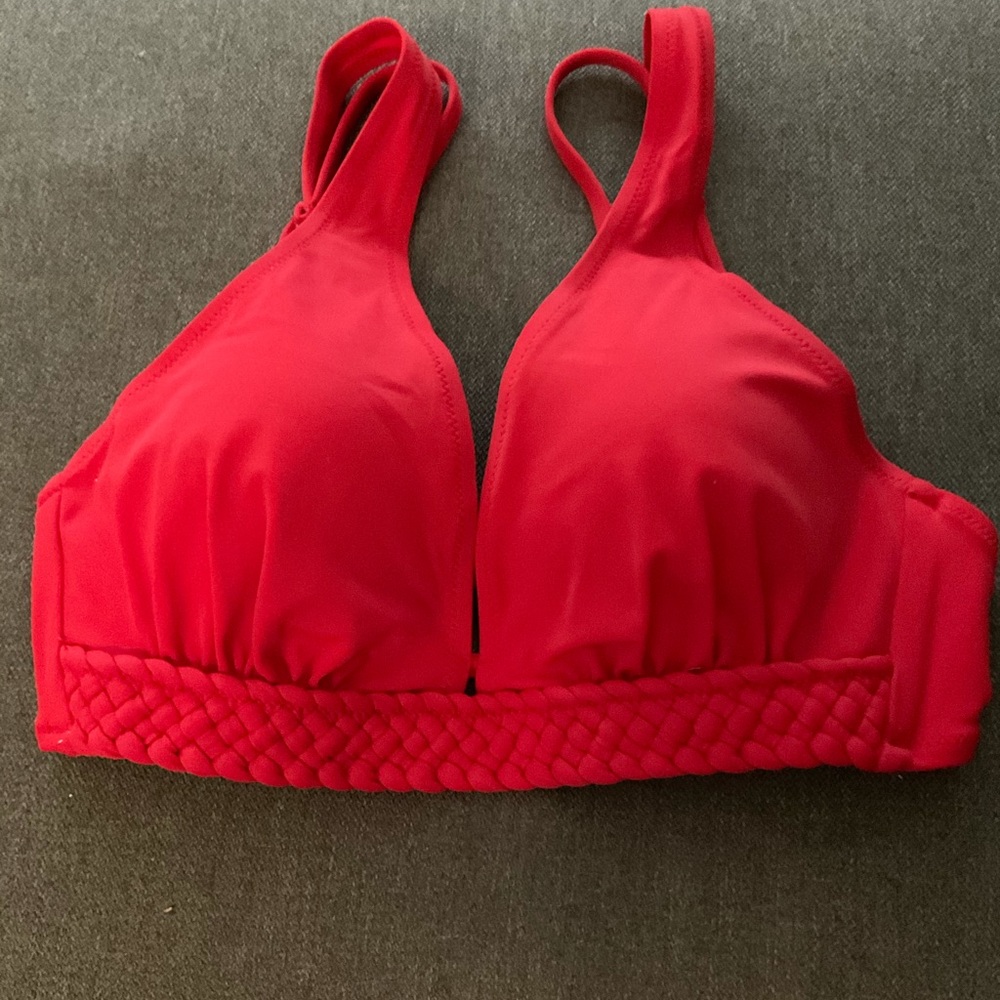 Red bikini top